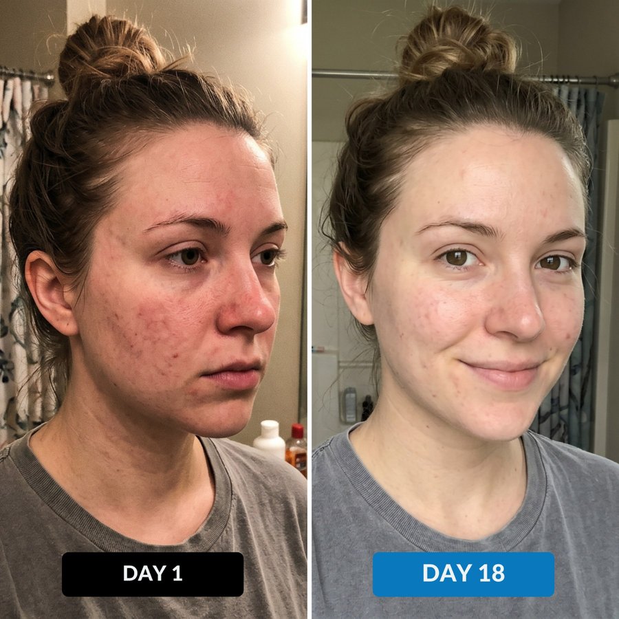 Redness — day 1 vs day 18