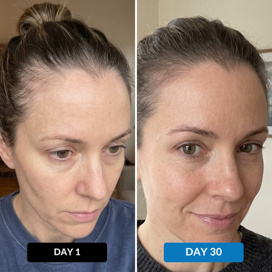Skin tone — day 1 vs day 30