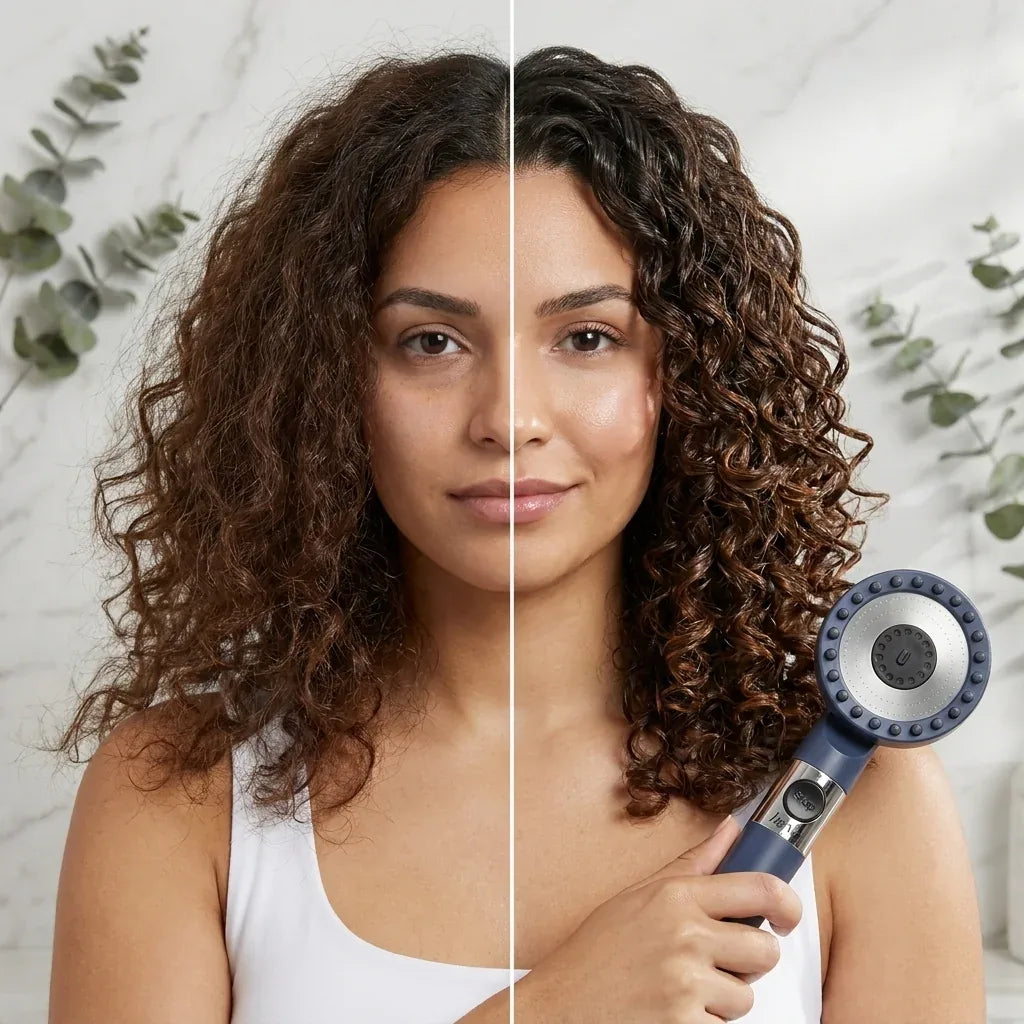 Curly hair — before / after haya.